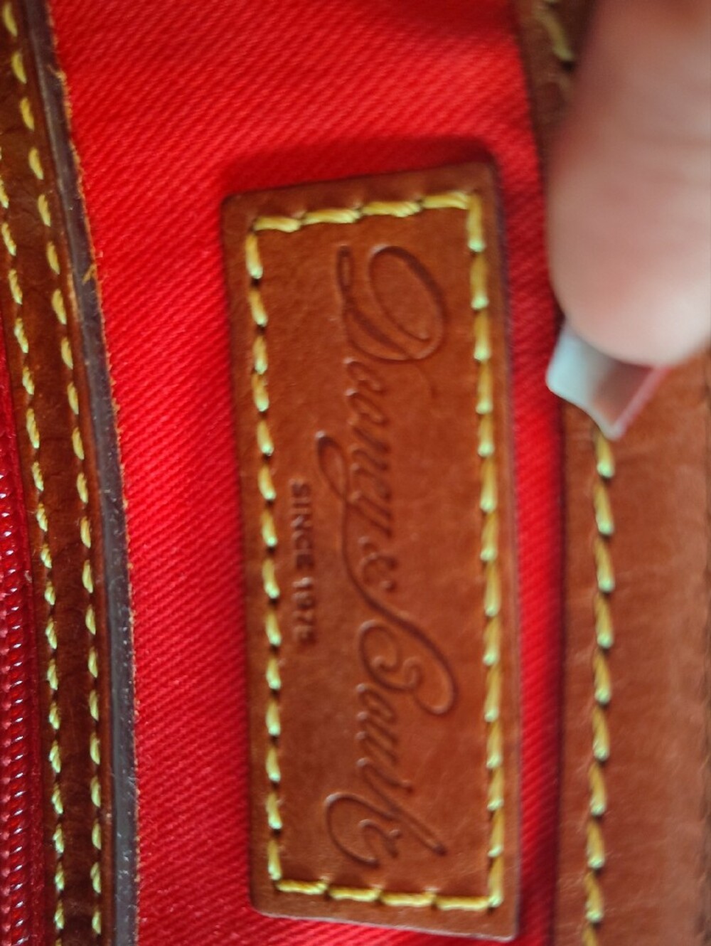 Dooney & Bourke Brown/Tan Logo Dome Satchel Medium - Picture 5 of 6
